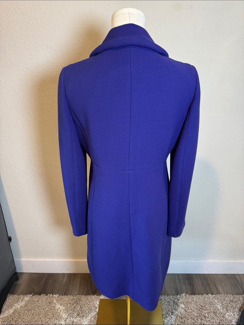 J.Crew Y2K Classic Purple Wool Blend Pea Coat size 4 - Picture 3 of 16